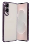 Mey İthalat®  Samsung Galaxy S25 Edge  Lensli Silikon - Mor