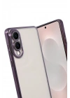 Mey İthalat®  Samsung Galaxy S25 Edge  Lensli Silikon - Mor