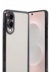 Mey İthalat®  Samsung Galaxy S25 Edge  Lensli Silikon - Siyah