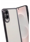 Mey İthalat®  Samsung Galaxy S25 Edge  Lensli Silikon - Siyah
