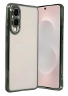 Mey İthalat®  Samsung Galaxy S25 Edge  Lensli Silikon - Yeşil