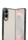 Mey İthalat®  Samsung Galaxy S25 Edge  Lensli Silikon - Yeşil