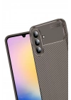 Mey İthalat®  Samsung Galaxy S25 FE Auto Focus Karbon Kapak - Kahverengi