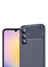 Mey İthalat®  Samsung Galaxy S25 FE Auto Focus Karbon Kapak - Lacivert