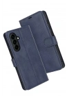 Mey İthalat®  Samsung Galaxy S25 FE Trend S Plus Kapaklı Kılıf - Lacivert
