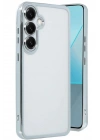 Mey İthalat®  Samsung Galaxy S25 Kılıf  Lensli Silikon - Gümüş