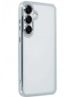 Mey İthalat®  Samsung Galaxy S25 Kılıf  Lensli Silikon - Gümüş