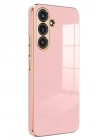 Mey İthalat®  Samsung Galaxy S25 Kılıf Volet Silikon - Pembe