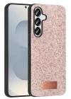 Mey İthalat®  Samsung Galaxy S25 Plus Bright Simli Kapak - Pembe