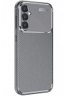 Mey İthalat®  Samsung Galaxy S25 Plus Kılıf Auto Focus Karbon Kapak - Gri