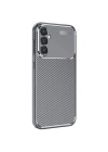 Mey İthalat®  Samsung Galaxy S25 Plus Kılıf Auto Focus Karbon Kapak - Gri