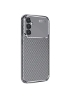 Mey İthalat®  Samsung Galaxy S25 Plus Kılıf Auto Focus Karbon Kapak - Gri