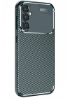 Mey İthalat®  Samsung Galaxy S25 Plus Kılıf Auto Focus Karbon Kapak - Koyu Yeşil