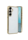 Mey İthalat®  Samsung Galaxy S25 Plus Kılıf  Lensli Silikon - Gold