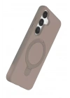Mey İthalat®  Samsung Galaxy S25 Regal Magsafe Standlı Kapak - Çöl Titanyum