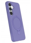 Mey İthalat®  Samsung Galaxy S25 Regal Magsafe Standlı Kapak - Lila