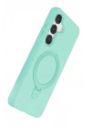 Mey İthalat®  Samsung Galaxy S25 Regal Magsafe Standlı Kapak - Su Yeşili