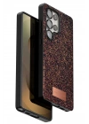 Mey İthalat®  Samsung Galaxy S25 Ultra Bright Simli Kapak - Derin Mor