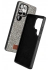 Mey İthalat®  Samsung Galaxy S25 Ultra Bright Simli Kapak - Gold