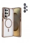 Mey İthalat®  Samsung Galaxy S25 Ultra Flet Lens Magsafe Kapak - Gold