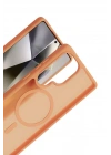 Mey İthalat®  Samsung Galaxy S25 Ultra Jota Magsafe Kapak - Turuncu