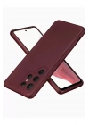Mey İthalat®  Samsung Galaxy S25 Ultra Kılıf First Silikon - Bordo