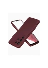 Mey İthalat®  Samsung Galaxy S25 Ultra Kılıf First Silikon - Bordo
