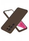 Mey İthalat®  Samsung Galaxy S25 Ultra Kılıf First Silikon - Kahverengi