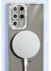 Mey İthalat®  Samsung Galaxy S25 Ultra Kılıf Joke Simli Magneticsafe Kılıf - Siyah