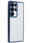 Mey İthalat®  Samsung Galaxy S25 Ultra Kılıf  Lensli Silikon - Lacivert