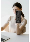 Mey İthalat®  Samsung Galaxy S25 Ultra Kılıf Pars Lens Yüzüklü Silikon - Yeşil