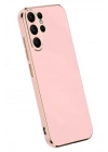 Mey İthalat®  Samsung Galaxy S25 Ultra Kılıf Volet Silikon - Pembe