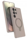 Mey İthalat®  Samsung Galaxy S25 Ultra Regal Magsafe Standlı Kapak - Çöl Titanyum