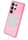 Mey İthalat®  Samsung Galaxy S25 Ultra Star Magsafe Kapak - Pembe