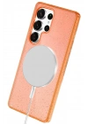 Mey İthalat®  Samsung Galaxy S25 Ultra Star Magsafe Kapak - Turuncu