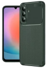 Mey İthalat®  Samsung Galaxy S26 Auto Focus Karbon Kapak - Koyu Yeşil