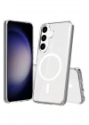 Mey İthalat®  Samsung Galaxy S26 Magneticsafe Şeffaf Silikon - Şeffaf