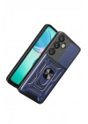 Mey İthalat®  Samsung Galaxy S26 Pars Lens Yüzüklü Silikon - Lacivert