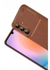 Mey İthalat®  Samsung Galaxy S26 Plus Auto Focus Karbon Kapak - Kahverengi