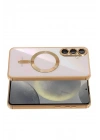 Mey İthalat®  Samsung Galaxy S26 Plus Kross Magneticsafe Kapak - Çöl Titanyum