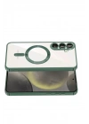 Mey İthalat®  Samsung Galaxy S26 Plus Kross Magneticsafe Kapak - Koyu Yeşil