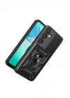 Mey İthalat®  Samsung Galaxy S26 Plus Pars Lens Yüzüklü Silikon - Siyah