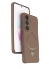 Mey İthalat®  Samsung Galaxy S26 Plus Regal Magsafe Standlı Kapak - Çöl Titanyum
