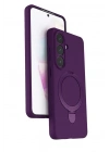 Mey İthalat®  Samsung Galaxy S26 Plus Regal Magsafe Standlı Kapak - Derin Mor