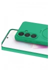 Mey İthalat®  Samsung Galaxy S26 Plus Regal Magsafe Standlı Kapak - Yeşil