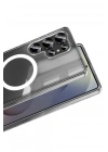Mey İthalat®  Samsung Galaxy S26 Ultra Magneticsafe Şeffaf Silikon - Şeffaf
