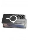 Mey İthalat®  Samsung Galaxy S26 Ultra Magneticsafe Şeffaf Silikon - Şeffaf