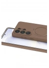 Mey İthalat®  Samsung Galaxy S26 Ultra Regal Magsafe Standlı Kapak - Çöl Titanyum