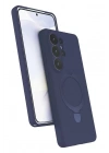 Mey İthalat®  Samsung Galaxy S26 Ultra Regal Magsafe Standlı Kapak - Lacivert