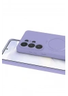 Mey İthalat®  Samsung Galaxy S26 Ultra Regal Magsafe Standlı Kapak - Lila